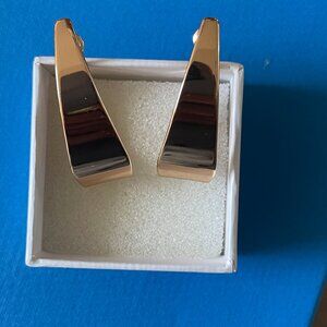 Gold Plated Hoop Style Earrings - Brand New